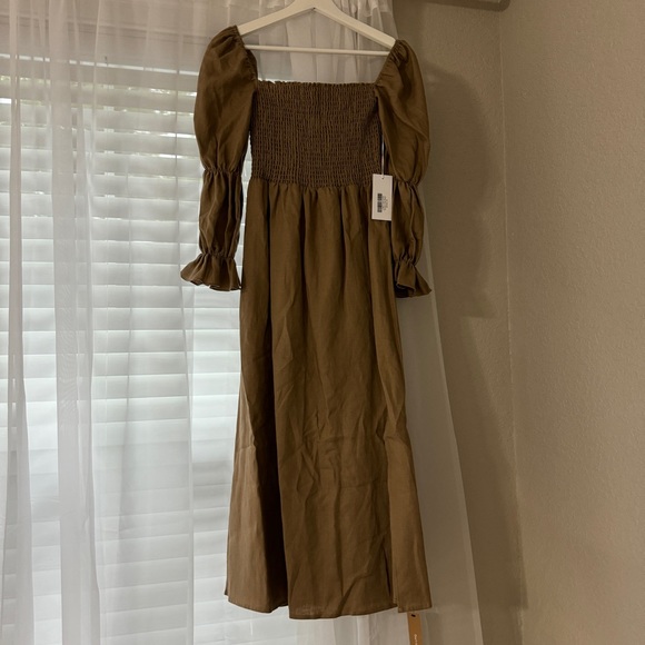 REFORMATION HYAND LINEN DRESS XS - Picture 7 of 7